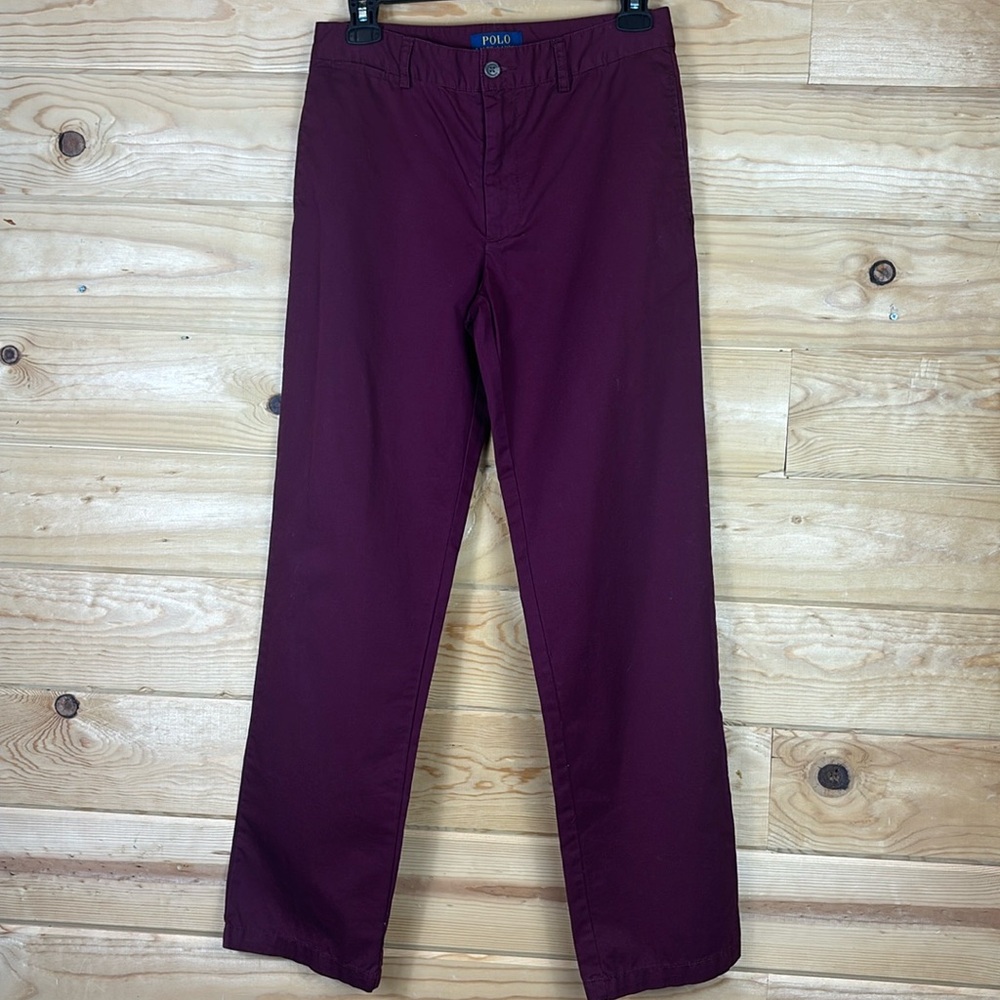 Polo Ralph Lauren Burgundy Chino Dress Pants Boys Size 16